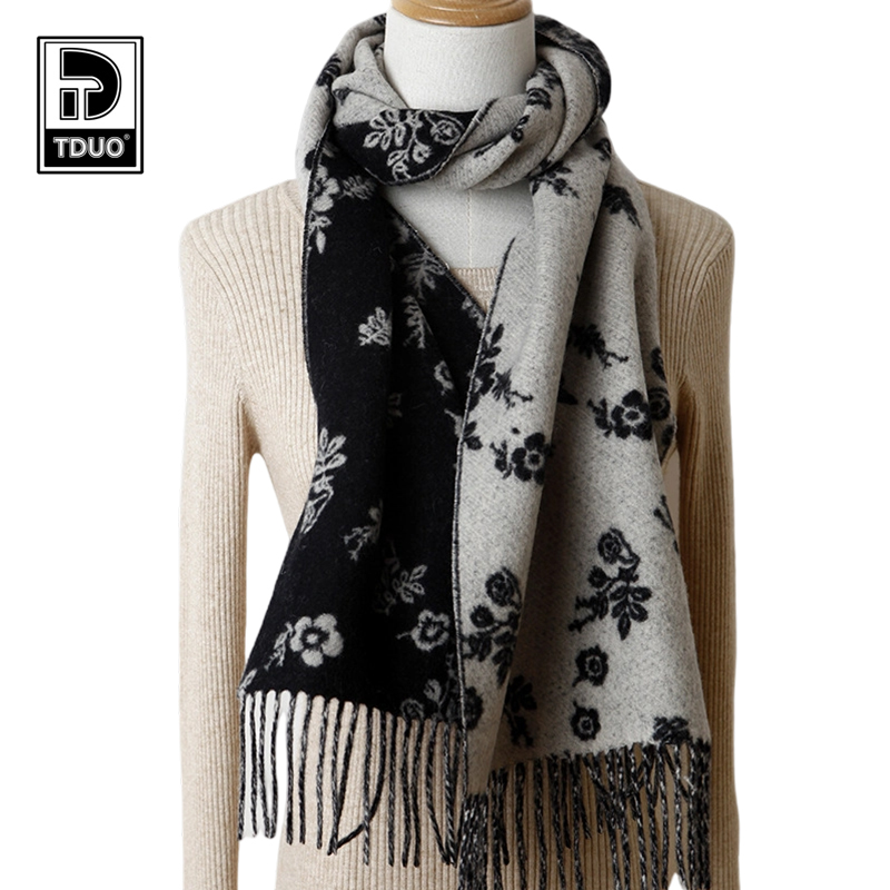 TDUO双面提花羊毛围巾CC24 条高清大图
