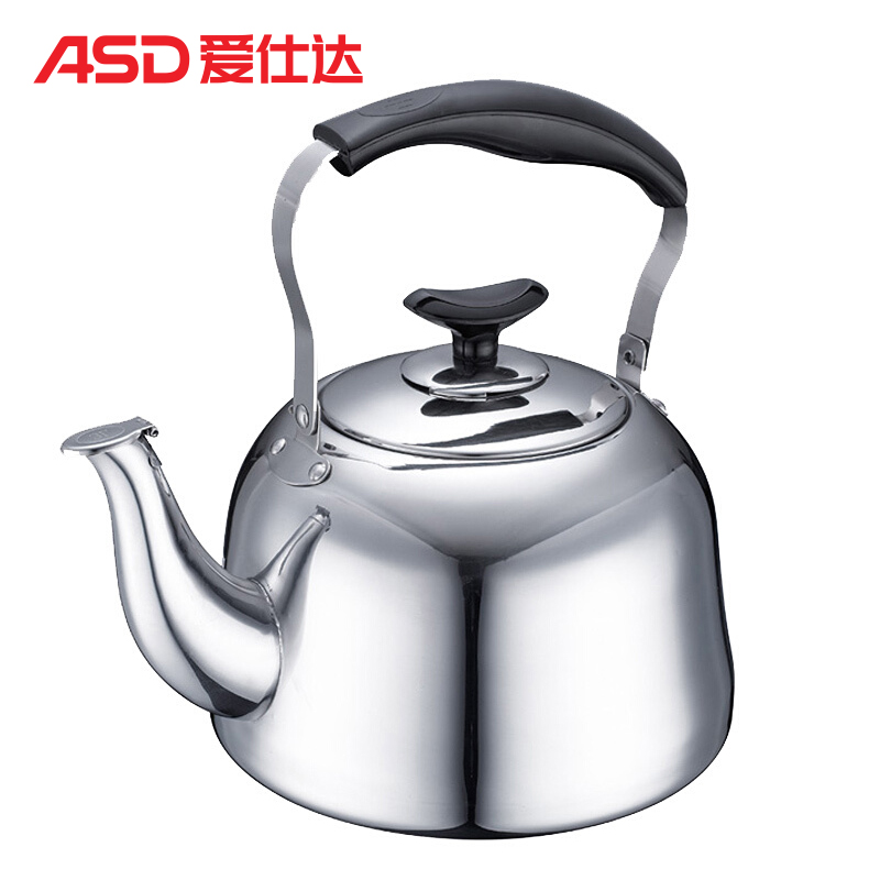 爱仕达（ASD） 烧水壶304不锈钢热水壶鸣音水壶4L电磁炉通用不保温NN1504