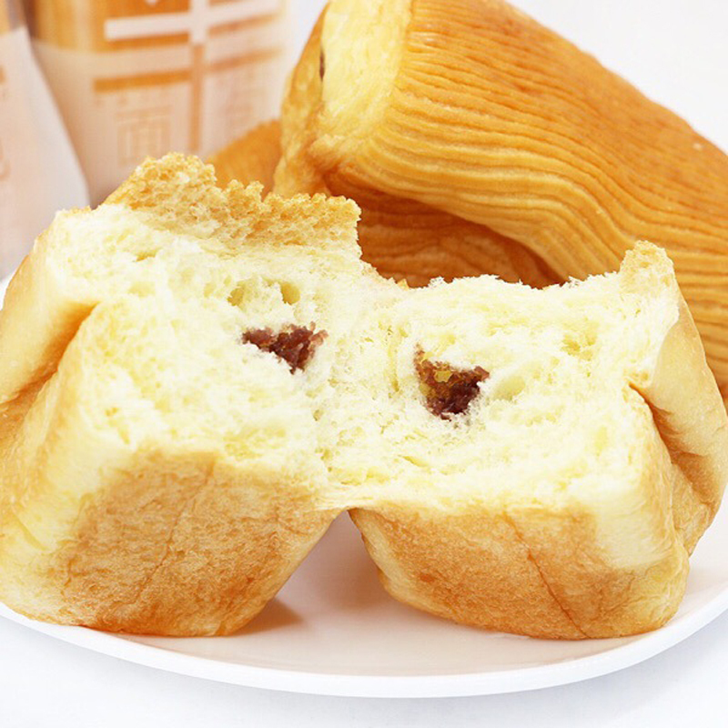 诺贝达 豆奶流沙整箱4斤夹心面包