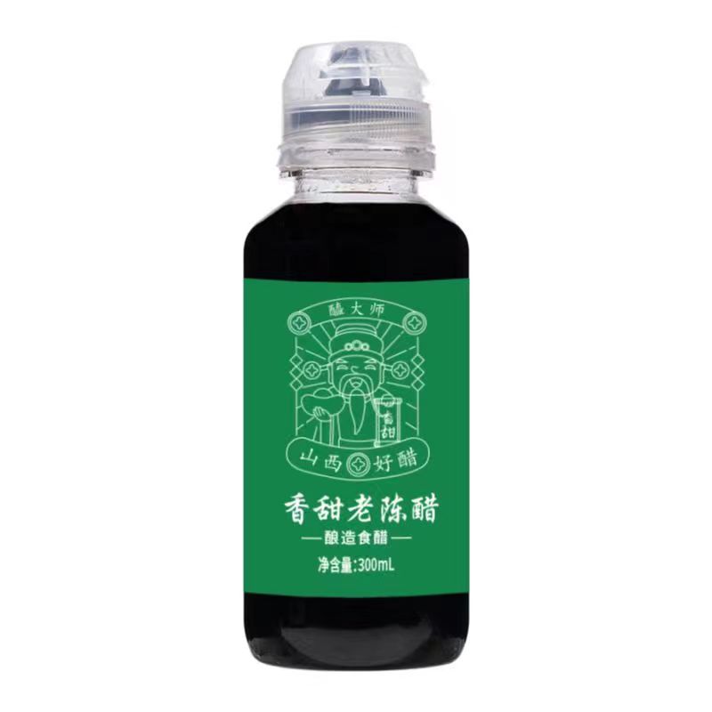 醯大师原浆甜味鲜味老陈醋5年陈酿便携装300ml*3瓶5度粮食酿造5°山西清徐陈醋旅行醋高清大图