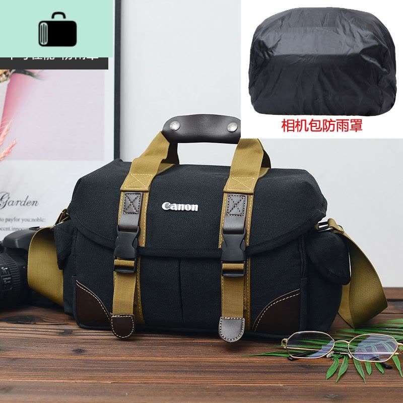 NEW LAKE佳能相机包 单反 单肩帆布摄影包200D700D750D800D60D70D80D5D90D 数码相机包图片