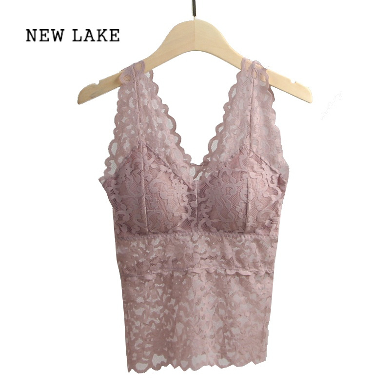 newlake蕾丝吊带背心女夏短款长款百搭内穿上衣性感抹胸裹胸无袖小