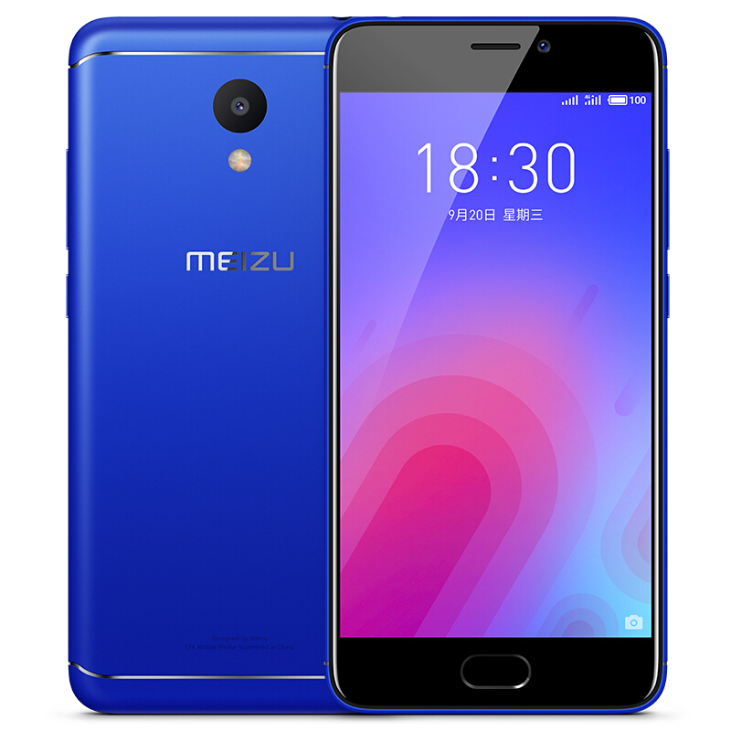 Meizu/魅族 魅蓝6 3GB+32GB 电光蓝 移动联通电信4G全网通手机高清大图