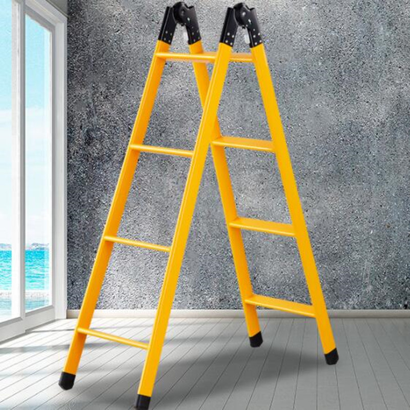 环杰关节梯工程梯hj1420伸缩爬梯加厚2米人字梯可做直梯4米