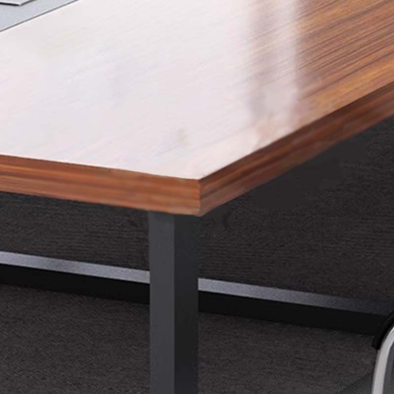 利特莱依会议桌长桌简约现代工作台会议室长条桌办公桌椅组合3.5*1.4(米)带12椅高清大图