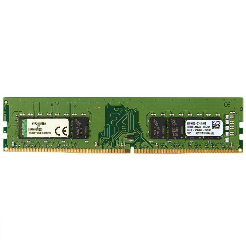 金士顿(Kingston) KVR DDR4 2400 4G 台式组装机电脑内存条(宽窄内存随机发货)
