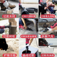 闪电客恒往复锯电动马刀锯曲线锯家用多功能木工电锯金属切割机手锯 710W 博世锯条金属套餐纸盒装 抖音