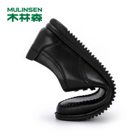 木林森男鞋2021春季新款男士软底商务休闲皮鞋真皮软皮韩版鞋子男