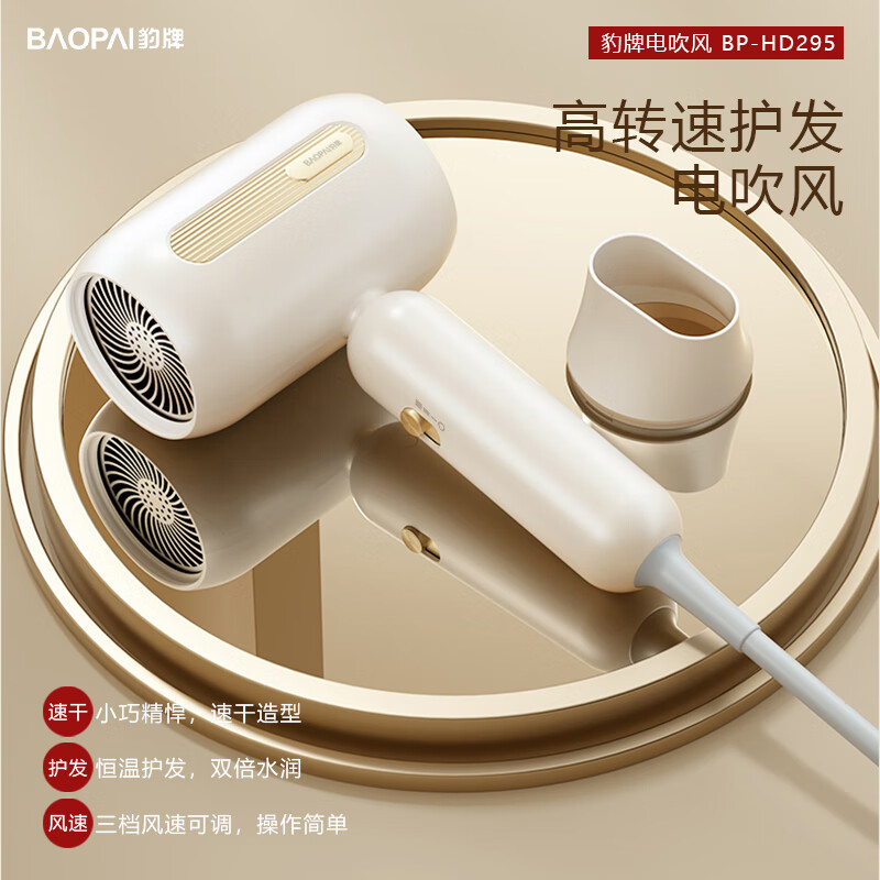 豹牌 家用高转速马达低噪音高速电吹风 BP-HD295高清大图