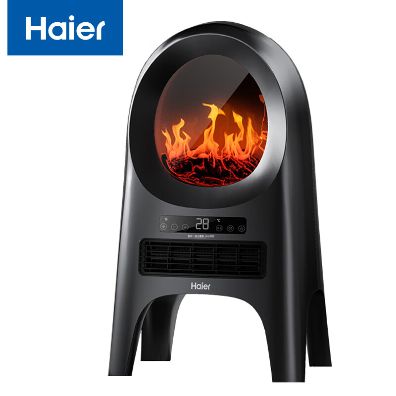 海尔(Haier)取暖器壁炉电暖气家用暖风机客厅仿真火焰电暖器离子净化电壁炉立式烤火炉 HNF-S2060A高清大图