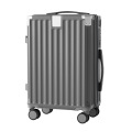 登机箱多功能旅行箱万向轮行李箱大容量抗摔拉杆箱密码箱 石墨色 26寸