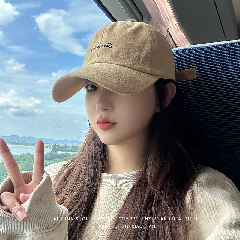 棒球帽女显脸小2023新款加大加深帽子男大头围韩版潮宽帽檐鸭舌帽