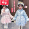 可莉允女童2022新款冬季羽绒服棉服加厚外套儿童爱莎公主裙女宝洋气礼服