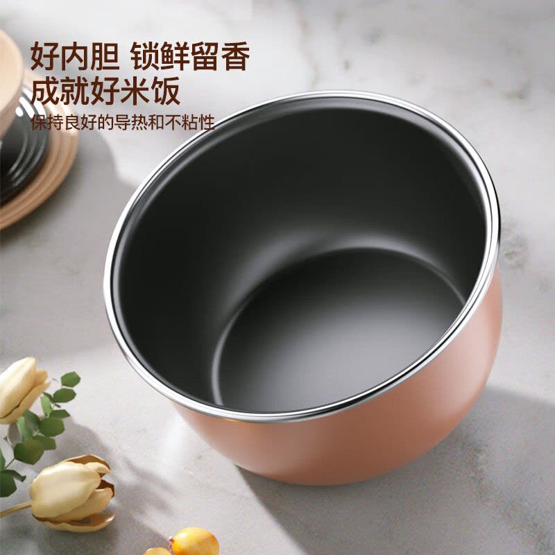 龙的(Longde)LD-FS351电饭煲家用多功能电饭锅3L不沾锅内胆高颜值饭煲可预约图片