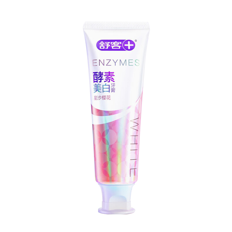 舒客专研美白酵素牙膏(星沙樱花)120克*3