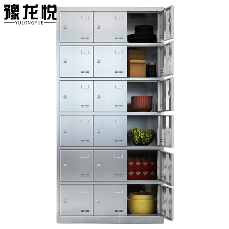 豫龙悦不锈钢碗柜 18门900*350*1800mm(304)台