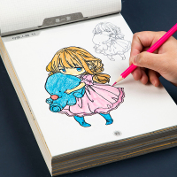 [全10册]零基础控笔线稿临摹本 [正版]幼儿零基础入门画画本汽车飞机控笔线稿描摹本坦克战车机甲战士漫画临摹本练习本