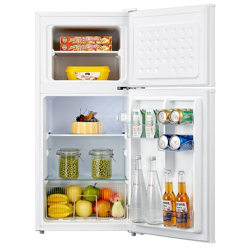 美的(Midea) BCD-112CM双门小冰箱家用宿舍租房用静音小型冰箱迷BCD-112CMB
