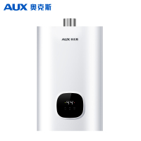 奥克斯(AUX)燃气热水器JSQ25-DA15即热式家用出租13升液化气智能变频恒温强排式速热低压启动