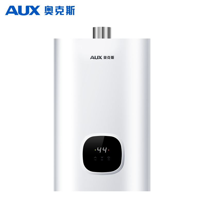奥克斯(AUX)燃气热水器JSQ25-DA15即热式家用出租13升液化气智能变频恒温强排式速热低压启动