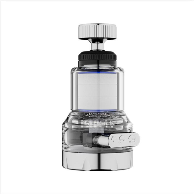 水龙头过滤器厨房宿舍通用防溅净化自来水嘴延伸器家用增压净水器--【全能款】+5过滤芯