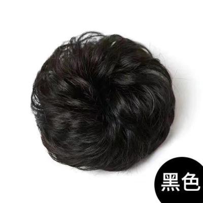 假发盘发器女士圈盘花苞头蓬松自然仿真丸子头下水发圈头饰 黑色