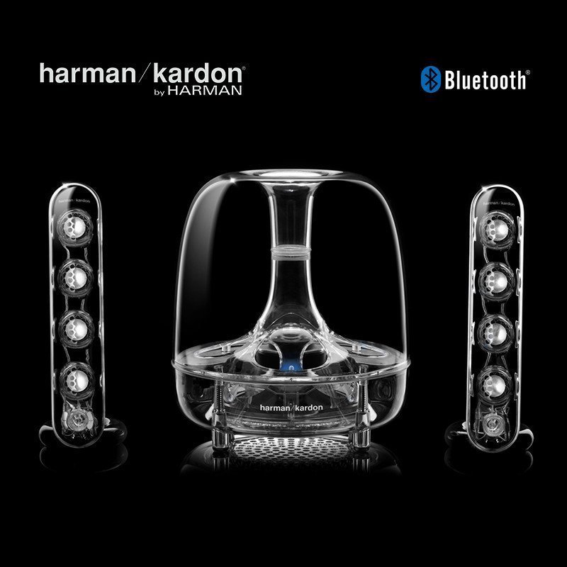 哈曼卡顿SOUNDSTICKS III 3代 第三代 无线水晶蓝牙音箱 电脑桌面音响