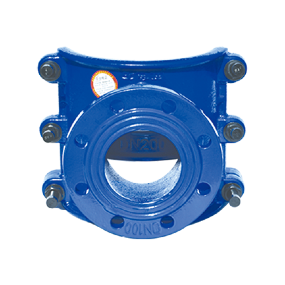 球墨铸铁管马鞍开孔三通管道修补器高清大图