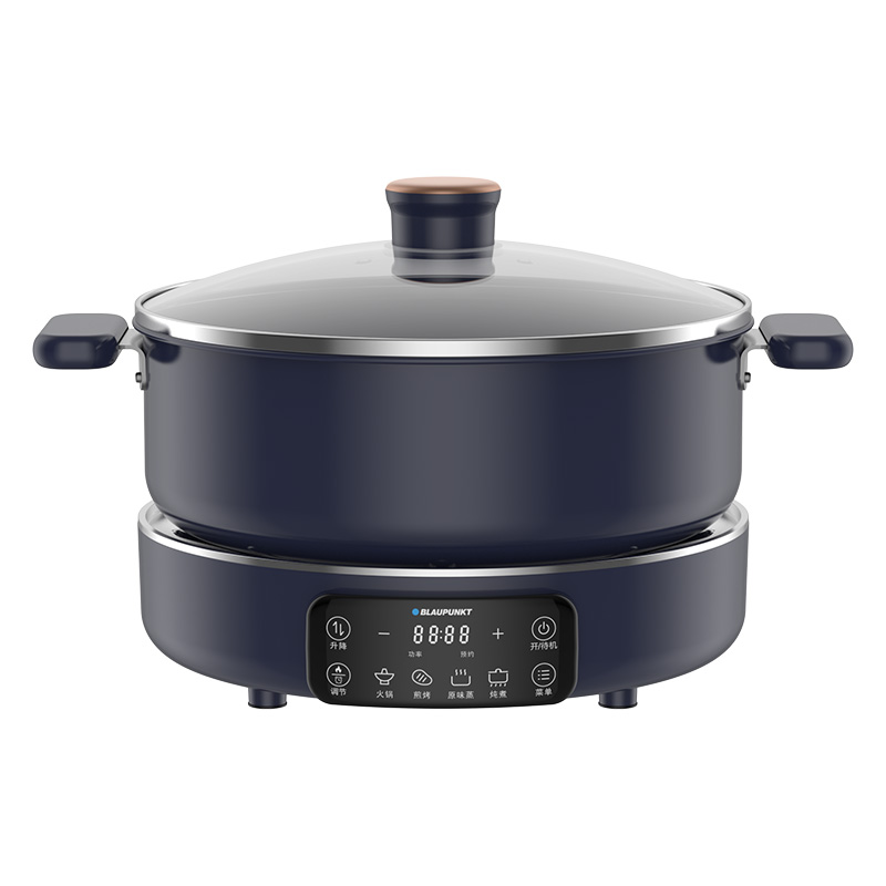 蓝宝(BLAUPUNKT)电子版升降电火锅BP-HG1S 蓝色(+大煎盘)