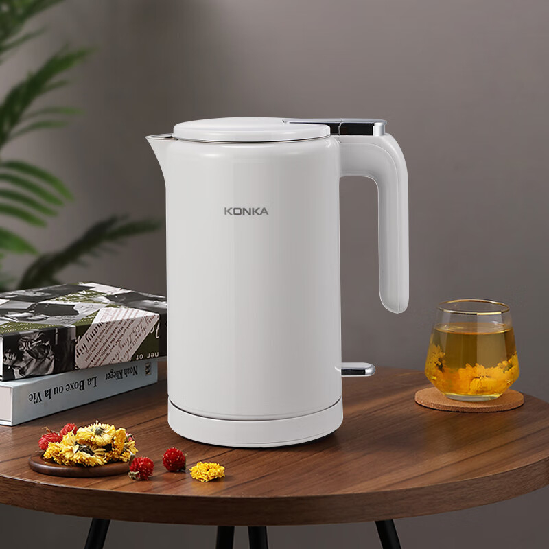 康佳电热水壶1.7L方便快捷米白色KDSH-1715-F-G高清大图