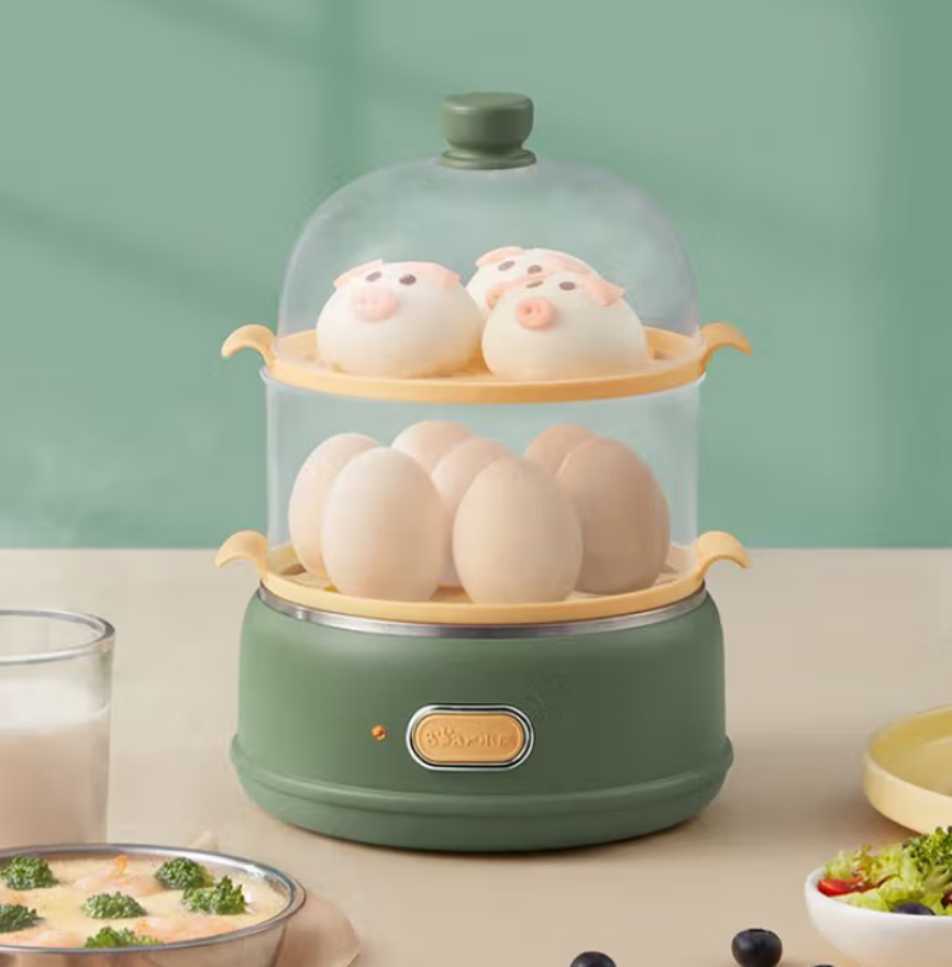 小熊(Bear)煮蛋器自动断电家用多功能双层 ZDQ-B14E8