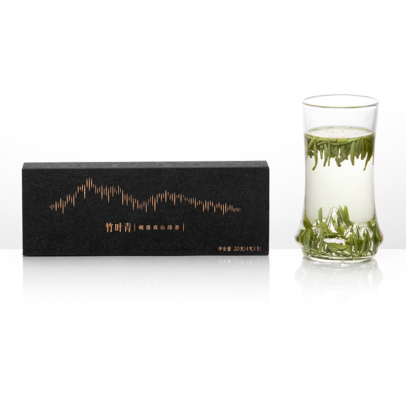 [春茶上市]竹叶青茶叶2021新茶峨眉高山绿茶特级(静心)盒装20g