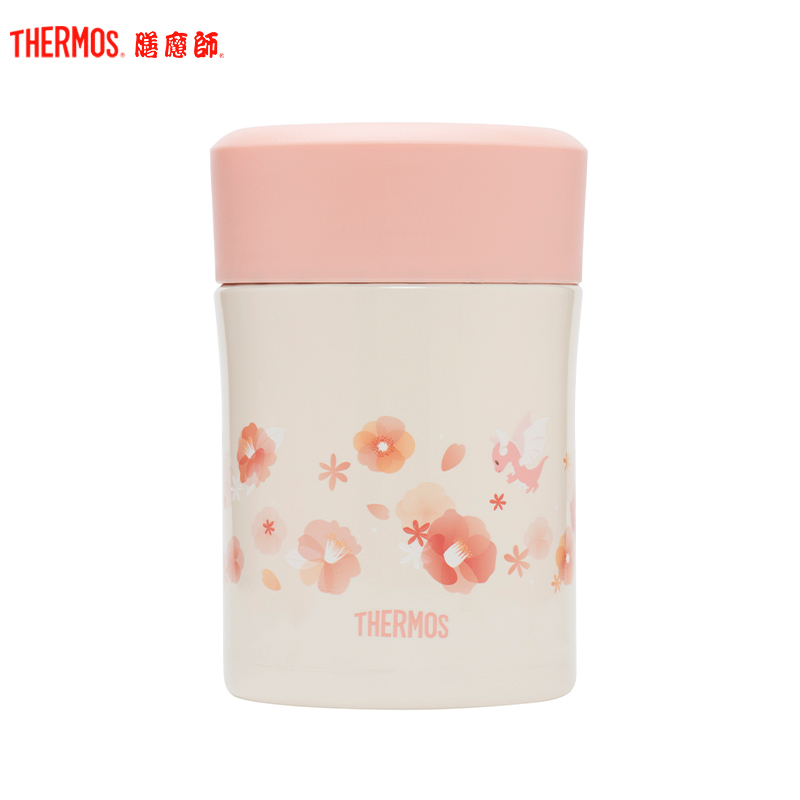 膳魔师,膳魔師(THERMOS)焖烧壶/焖烧杯 TCLA-470S OR(FL II) 470ml 朱一龙同款山茶花系列