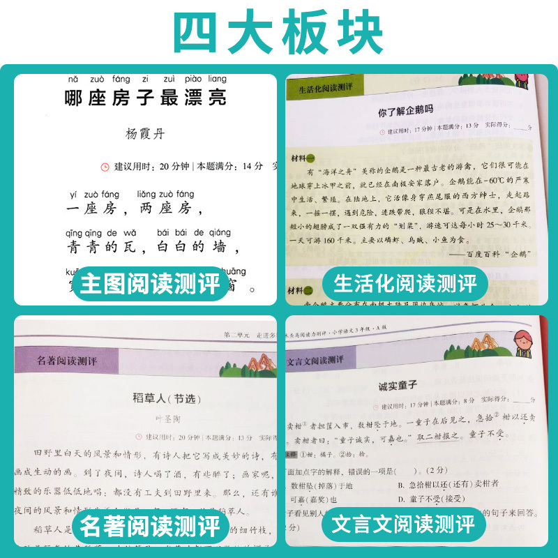 [推荐2本]阅读力测评+高效88篇 六年级下 [正版]2025阅读力测评三年级一二四六五年级上册下册小学语文阅读理解专项