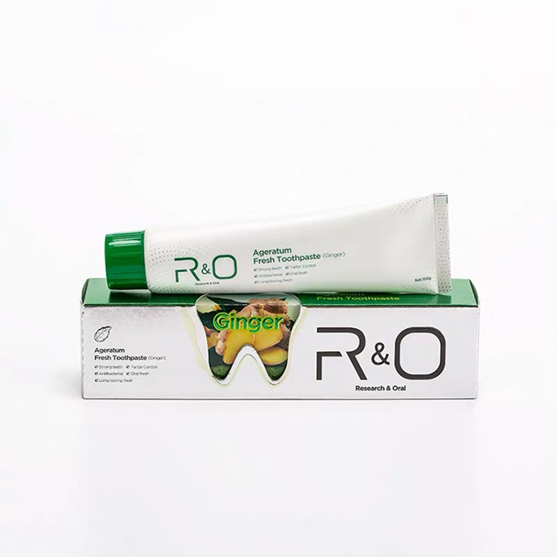 R&O®生姜薄荷牙膏清新口气牙龈出血祛除口腔异味抑菌100g*1支