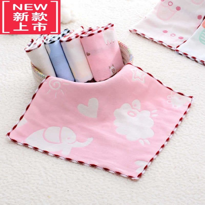 可莉允婴儿口水巾纱布洗脸巾毛巾宝宝新生儿童小方巾洗澡小毛巾手帕图片