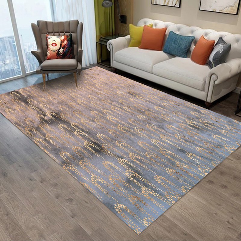 美帮汇机织北欧式客厅沙发茶几地毯卧室床边毯满铺可机洗榻榻米定制 鎏金稻穗（机织） 180×260厘米（包德邦）