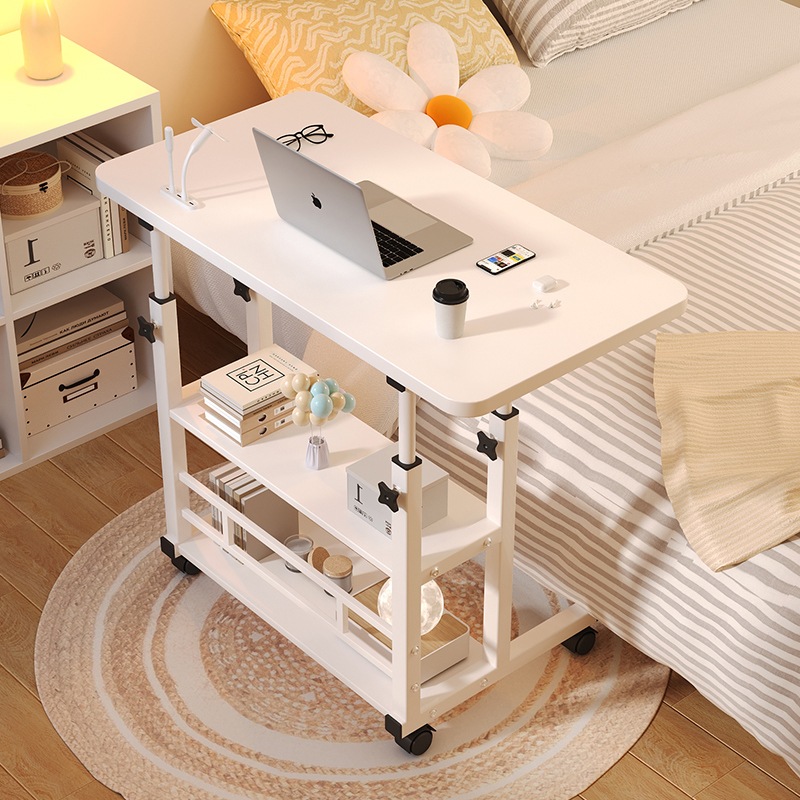 电脑桌卧室家用办公桌现代简约书桌可移动床边小桌子工作台升降桌