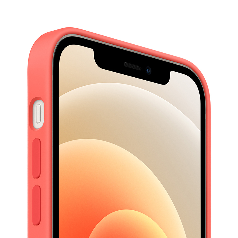 Apple 原装 iPhone 12 | 12 Pro MagSafe硅胶外壳 粉橘色 12和12 Pro专用手机壳