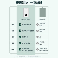 万和(Vanward) 12升燃气热水器 平衡式热水器可装浴室专用安全 天然气热水器 抑菌净浴 JSG24-310W12