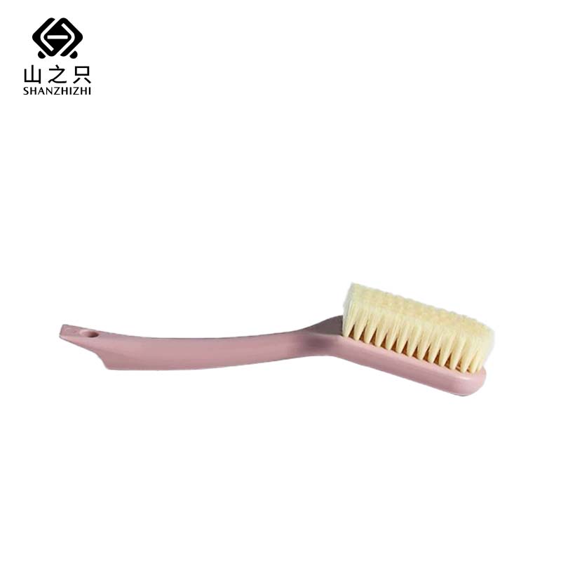 山之只 长柄鞋刷 粉色 把高清大图