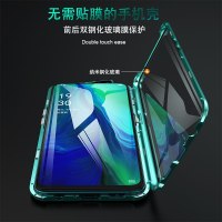 安美宝 OPPO reno双面玻璃手机壳reno10倍变焦磁吸万磁王Reno2保护套透明超薄reno创意金属全包防摔
