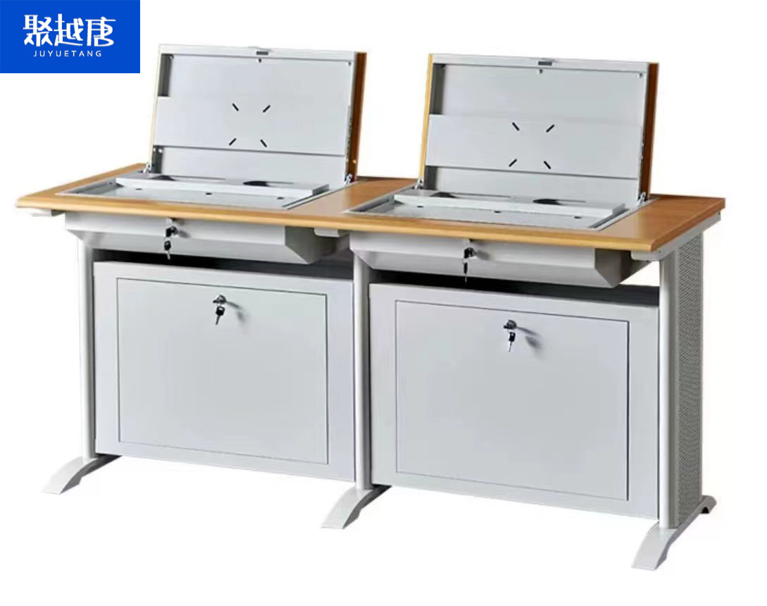 聚越唐JUYUETANG人体工学简约办公桌多功能电脑桌升降桌办公学习桌耐用承重设计高清大图