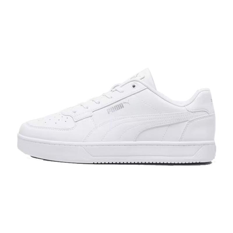 彪马(Puma)复古潮流男士休闲运动鞋舒适百搭室内训练鞋 white_(white_/_silver) 45