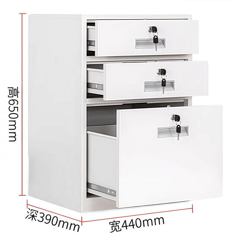 鑫木樽矮柜三斗台高清大图