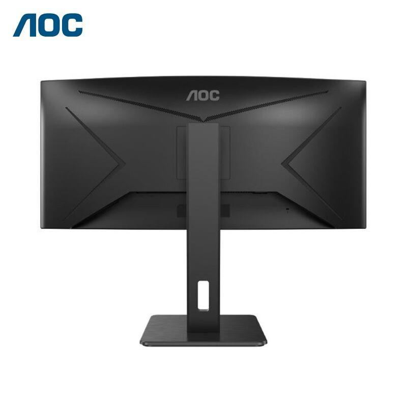 AOC 34英寸 WQHD 1500R曲面带鱼屏21比9 144hz 1ms响应 办公游戏设计剪辑显示器 CU34P2X