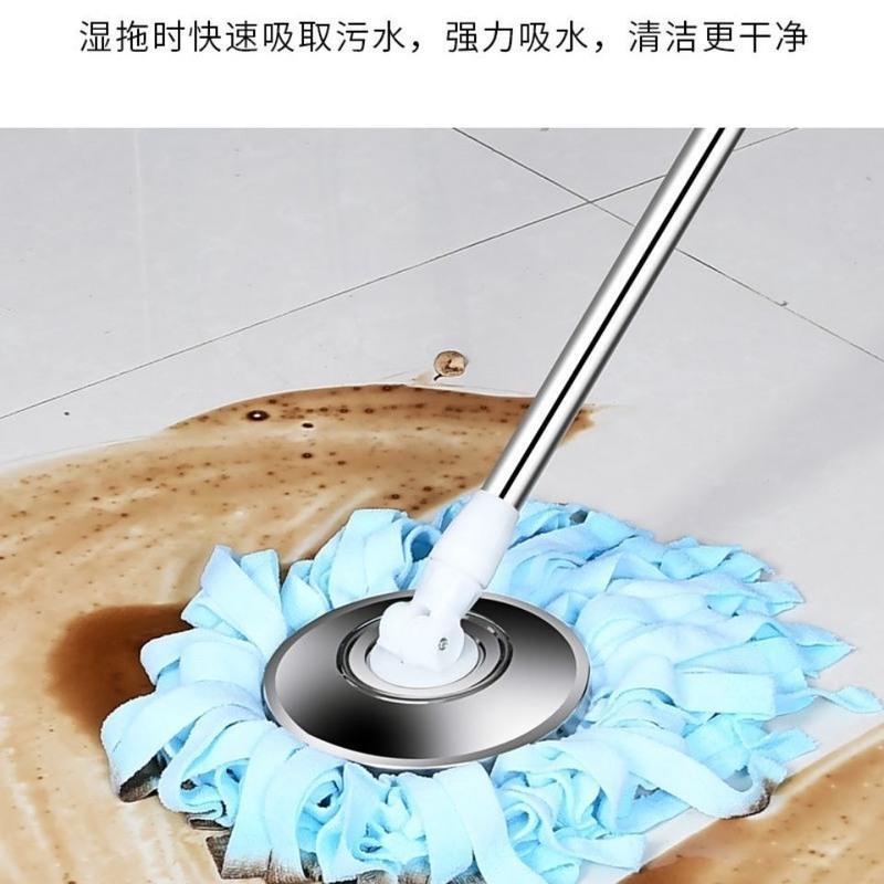毛巾布1个装(擦地无痕) 毛巾布吸水拖布头替换通用拖把头旋转地拖头家用好神拖不掉毛棉头