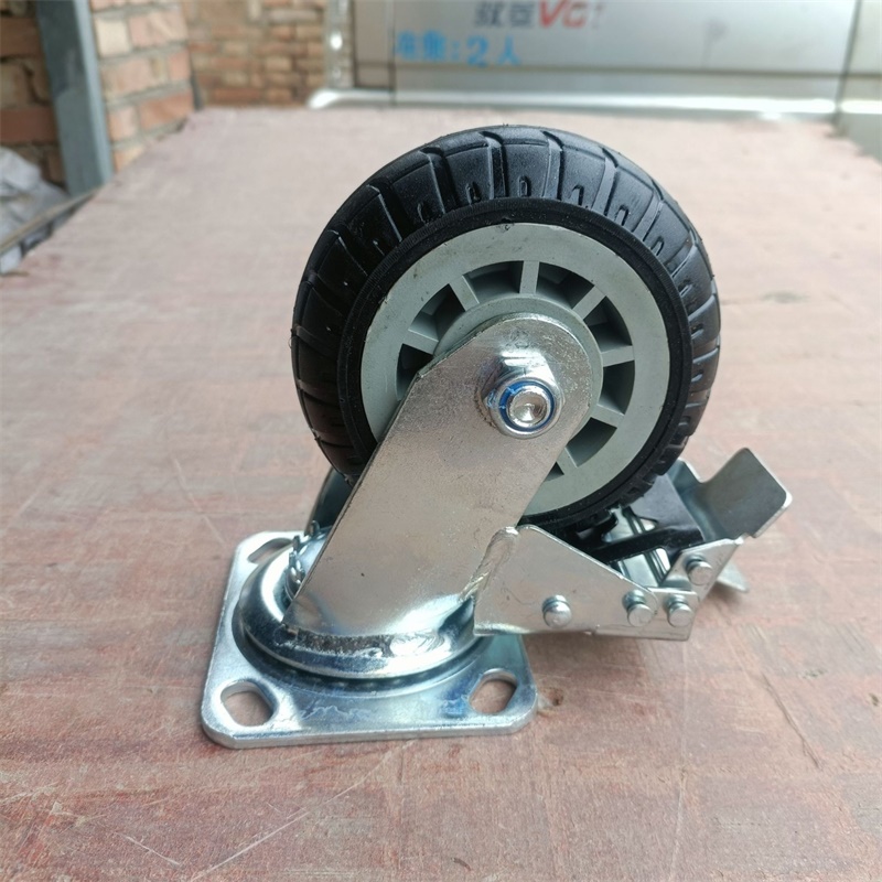 易企采 四个起订 5寸万向刹车脚轮平板手推车转向轮(单位/个)高清大图