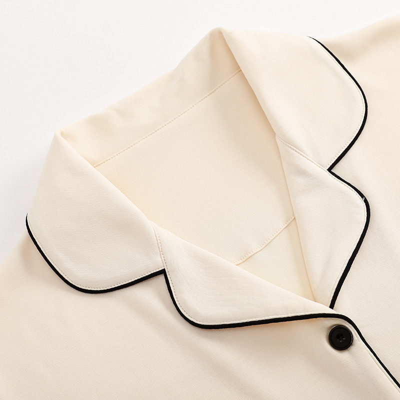 浪莎2025新款睡衣女士春秋季纯棉长袖开衫家居服秋冬款高级感套浪高清大图