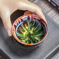 MULTIPOTENT建盏茶具功夫茶杯窑变主人杯君子杯(2个装)精美伴手礼盒套装